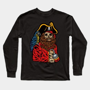 SKULL PIRATE Long Sleeve T-Shirt